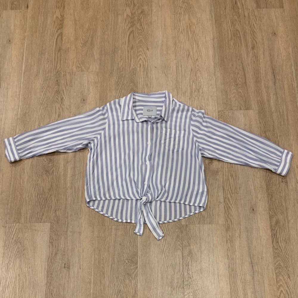 Girls Rails Striped Button Down / Size 14 - Picture 2 of 4